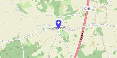 Carte OpenStreetMap — 1 rue de l'Étang, Vellèches