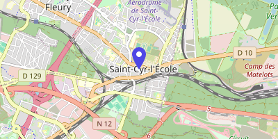 Carte OpenStreetMap — Square de l'Hôtel-de-Ville, Saint-Cyr-l'École