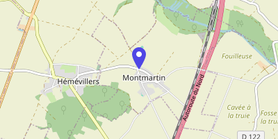 Carte OpenStreetMap — 1 rue d'Amiens, Montmartin