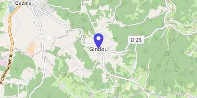 Carte OpenStreetMap — 4 place des Palabres, Gindou