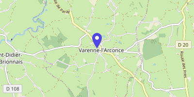 Carte OpenStreetMap — 56 rue de la Mairie, Varenne-l'Arconce