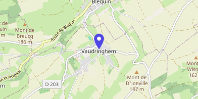 Carte OpenStreetMap — 8 rue de l'Église, Vaudringhem