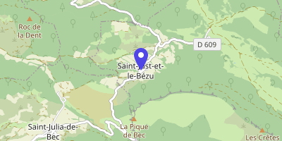 Carte OpenStreetMap — 8 la Plaça, Saint-Just-et-le-Bézu