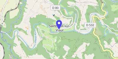 Carte OpenStreetMap — Le Bourg, Saint-Just-sur-Viaur