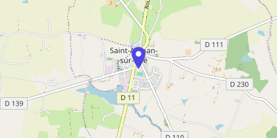 Carte OpenStreetMap — 8 boulevard Charles-de-Gaulle, Saint-Aignan-sur-Roë