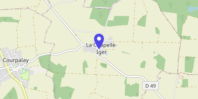 Carte OpenStreetMap — 2 rue du Maréchal-Leclerc, La Chapelle-Iger