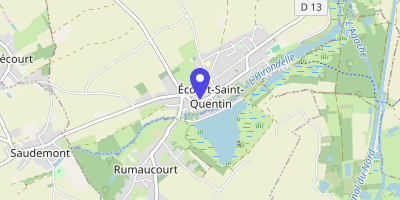 Carte OpenStreetMap — 21 rue Henri-Barbusse, Écourt-Saint-Quentin