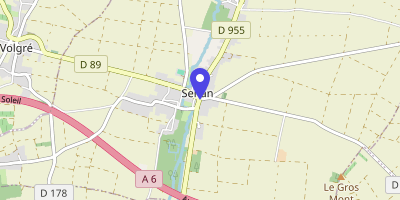 Carte OpenStreetMap — 1 rue d'Aillant-sur-Tholon, Senan