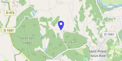 Carte OpenStreetMap — Le Bourg, Saint-Priest-sous-Aixe