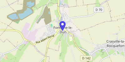 Carte OpenStreetMap — Place Docteur-Courbe, Fontaine-le-Dun
