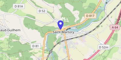 Carte OpenStreetMap — 122 avenue Norbert-Casteret, Saint-Martory