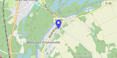 Carte OpenStreetMap — Route de Moret, Moncourt-Fromonville