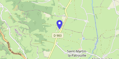 Carte OpenStreetMap — 715 rue de la Bruyère, Saint-Martin-la-Patrouille
