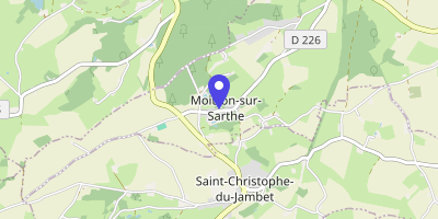 Carte OpenStreetMap — 10 rue des Templiers, Moitron-sur-Sarthe