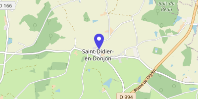 Carte OpenStreetMap — 2 place du Bourg, Saint-Didier-en-Donjon