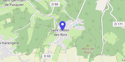 Carte OpenStreetMap — 1 rue d'Elbeuf, Saint-Didier-des-Bois