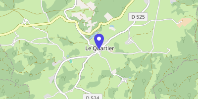 Carte OpenStreetMap — 1 place de la Mairie, Le Quartier