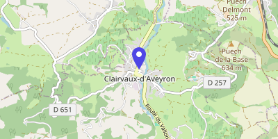 Carte OpenStreetMap — 3 place de l'Ancienne-École, Clairvaux-d'Aveyron