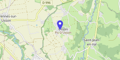 Carte OpenStreetMap — 12 rue de la Mairie, Usson