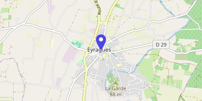 Carte OpenStreetMap — Place de la Libération, Eyragues