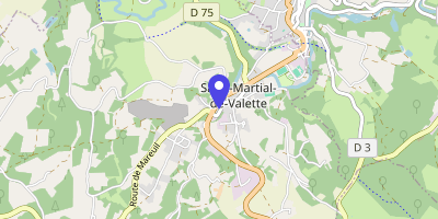 Carte OpenStreetMap — 1 place du 19 mars 1962, Saint-Martial-de-Valette