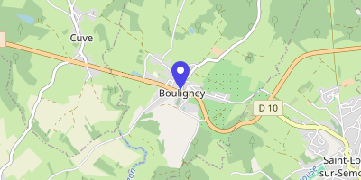 Carte OpenStreetMap — 1 rue du Château, Bouligney