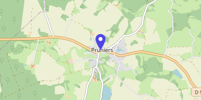 Carte OpenStreetMap — 1 place de la Mairie, Pruniers