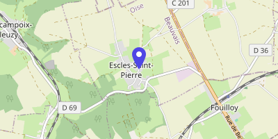 Carte OpenStreetMap — 6 rue Lelong, Escles-Saint-Pierre