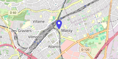 Carte OpenStreetMap — 1 avenue du Général-de-Gaulle, Massy