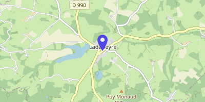 Carte OpenStreetMap — 16 route de Boussac, Ladapeyre