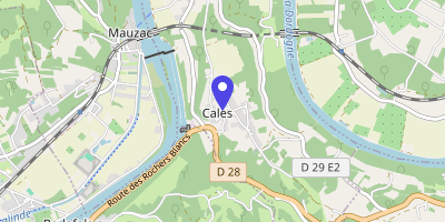 Carte OpenStreetMap — 45 rue des Écoles, Calès