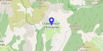 Carte OpenStreetMap — 7 Montée du Four, Châteauneuf-d'Entraunes