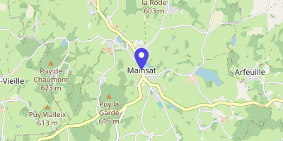 Carte OpenStreetMap — 1 place de la Liberté, Mainsat