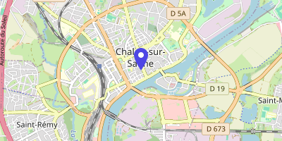 Carte OpenStreetMap — 3 place de l'Hôtel-de-Ville, Chalon-sur-Saône