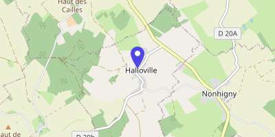 Carte OpenStreetMap — 11 bis rue des Trois-Fontaines, Halloville