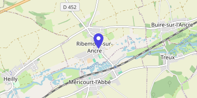 Carte OpenStreetMap — 1 place du Général-de-Gaulle, Ribemont-sur-Ancre