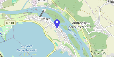 Carte OpenStreetMap — 88 rue des Masures, Poses