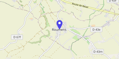 Carte OpenStreetMap — 1 place de la Mairie, Roumens