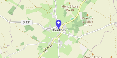 Carte OpenStreetMap — 11 rue de l'Église, Bourthes