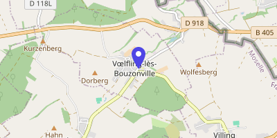 Carte OpenStreetMap — 5 rue de l'École, Vœlfling-lès-Bouzonville