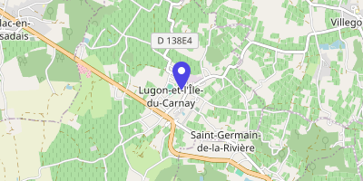 Carte OpenStreetMap — 1 place Jean-Moulin, Lugon-et-l'Île-du-Carnay