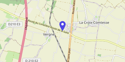 Carte OpenStreetMap — 10 route de la Gare, Vergné