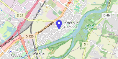 Carte OpenStreetMap — 1 rue de l'Hôtel-de-Ville, Portet-sur-Garonne