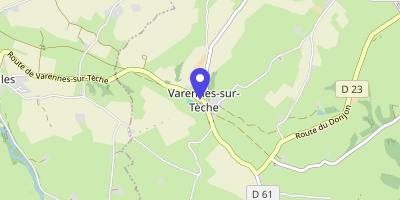 Carte OpenStreetMap — 2 rue de la Mairie, Varennes-sur-Tèche