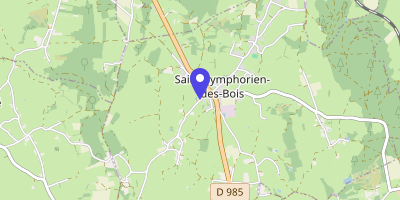 Carte OpenStreetMap — 170 route d'Amanzé, Saint-Symphorien-des-Bois