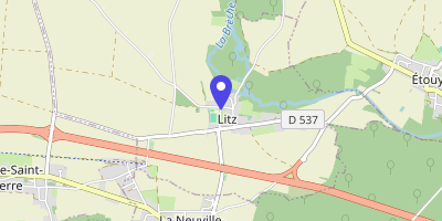 Carte OpenStreetMap — 2 rue de la Mairie, Litz