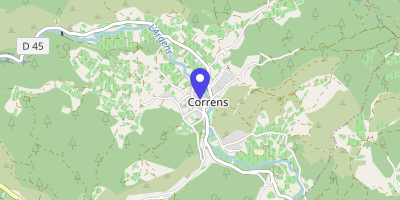 Carte OpenStreetMap — 5 place du Général-de-Gaulle, Correns