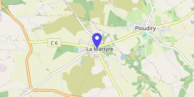 Carte OpenStreetMap — 4 rue du Verger, La Martyre