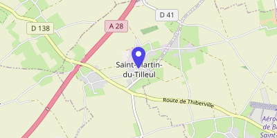 Carte OpenStreetMap — 595 rue des Trois-Tilleuls, Saint-Martin-du-Tilleul