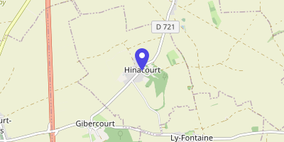 Carte OpenStreetMap — Place de la Mairie, Hinacourt